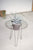 Kalalou Grey Wash Planter With Wild Raw Wire Side Table | Modishstore | Side Tables
