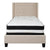 Flash Furniture Riverdale Twin Size Tufted Upholstered Platform Bed with Pocket Spring Mattress | Beds | Modishstore-4