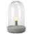 A&B Home Jasper Table Lamp With White Concrete Base & Clear Dome - Set Of 2