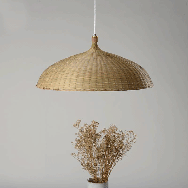 Bamboo Basket Rustic Pendant Lamp-6