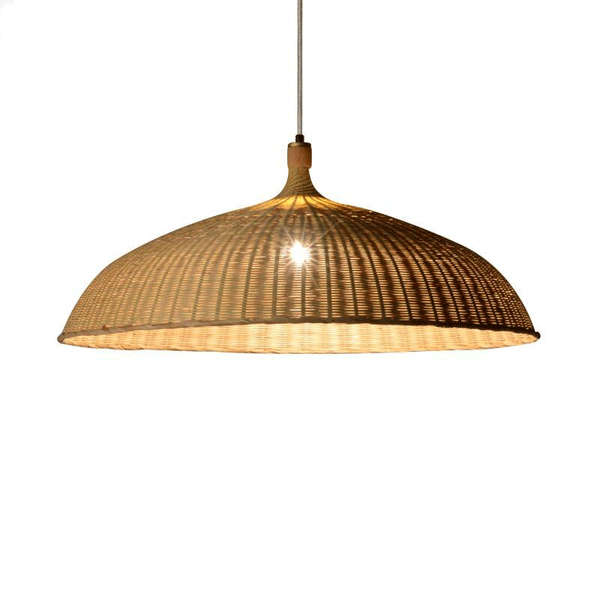 Bamboo Basket Rustic Pendant Lamp-4