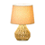 Handmade Hemp Rope Iron Fabric Shade Table Lamp by Artisan Living-4