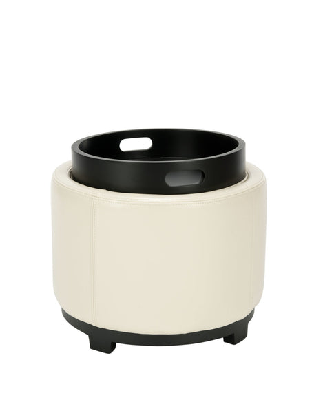 Safavieh Chelsea Round Tray Ottoman | Ottomans |  Modishstore  - 23