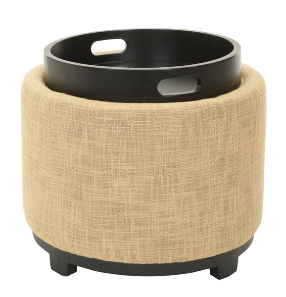 Safavieh Chelsea Round Tray Ottoman | Ottomans |  Modishstore  - 24