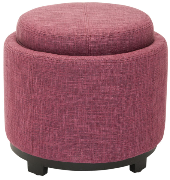 Safavieh Chelsea Round Tray Ottoman | Ottomans |  Modishstore  - 17