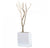 Gold Leaf Design Group Sandblasted Redwood In Tall White Rectangle Planter | Botanicals | Modishstore