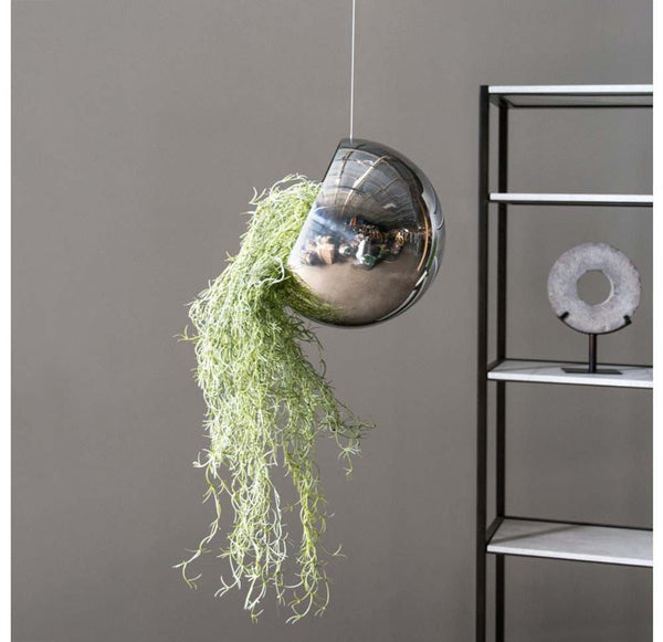 Metal Hanging Orb Planter- Gold Leaf Design Group | Planters, Troughs & Cachepots | Modishstore-2