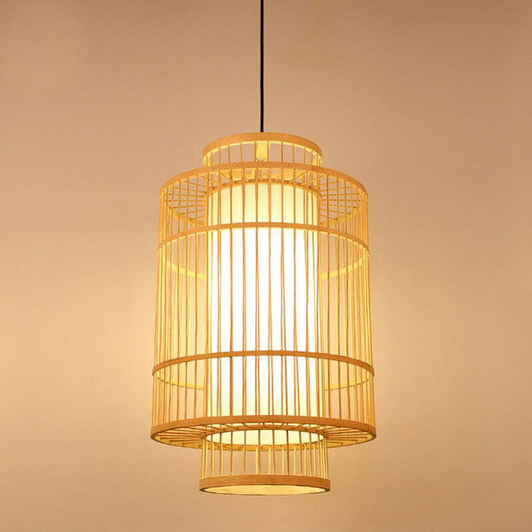 Bamboo Cage Modern Pendant Lamp-2