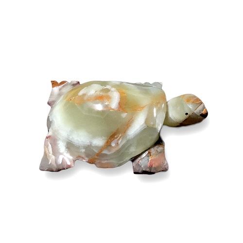 Onyx Turtle Figurine- Hand Carved-6