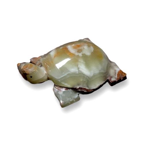 Onyx Turtle Figurine- Hand Carved-6