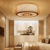 Bamboo Round Ceiling Plafon Lamp | ModishStore | Ceiling Lamps-3