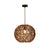 Hand-Woven Simple Beige Rattan Ball White Pendant Light by Artisan Living-6