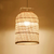 Hand-woven Round Bamboo Wicker Rattan Cage Shade Pendant Light by Artisan Living | Pendant Lamps | 12137PL | Modishstore - 4
