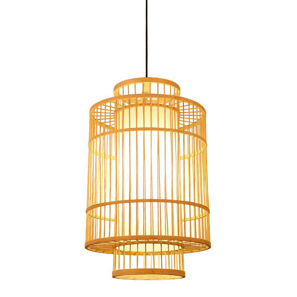 Bamboo Cage Modern Pendant Lamp-4