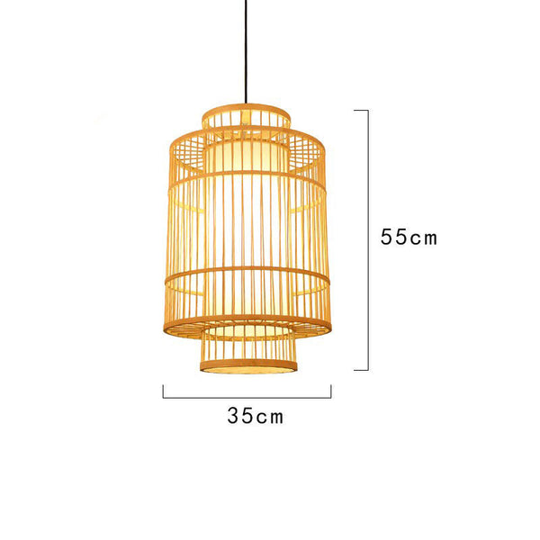 Bamboo Cage Modern Pendant Lamp-5