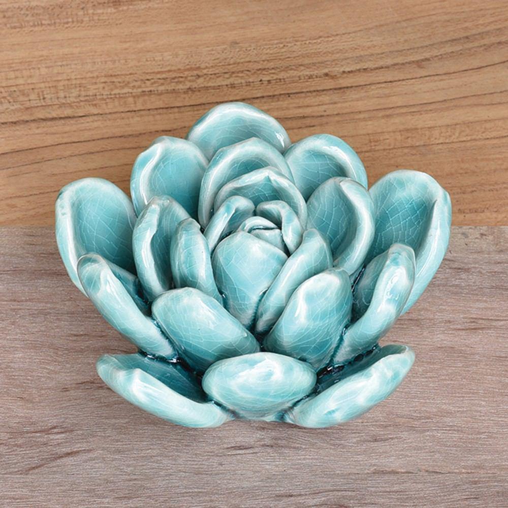HomArt Ceramic Succulent - Set of 8 | Modishstore | Candle Holders-5