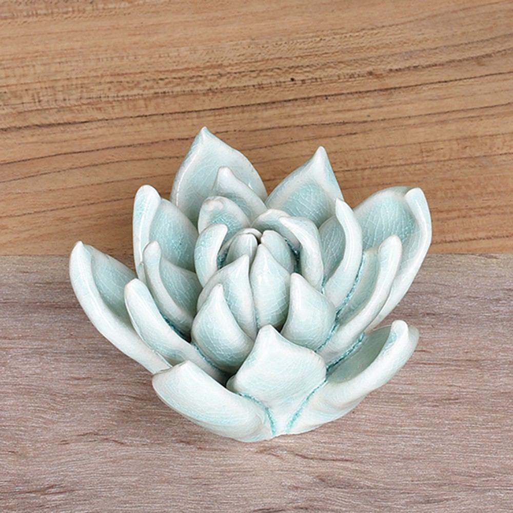 ceramic succulent candle holder HomArt Ceramic Succulent - Set of 4