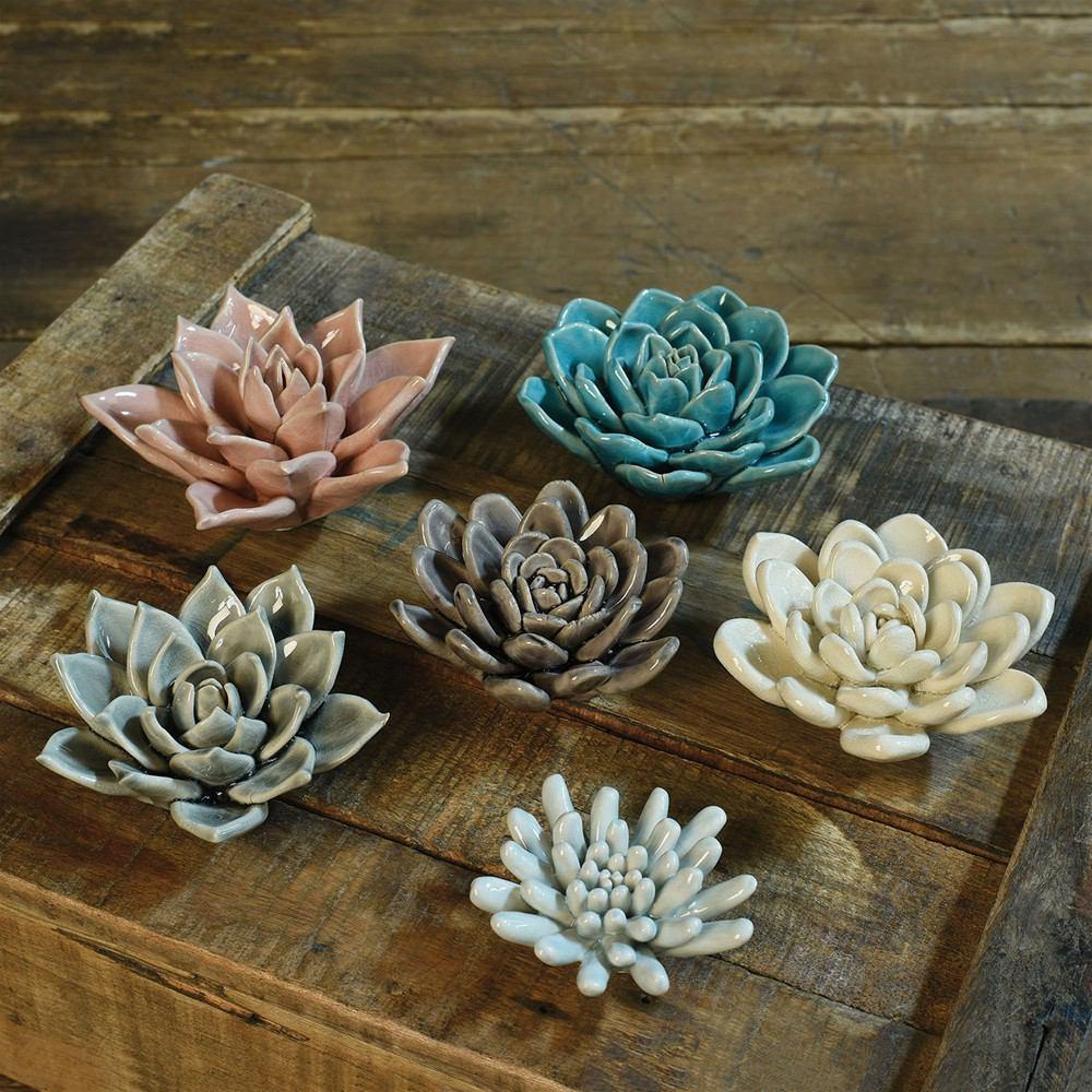 succulent pottery HomArt Ceramic Succulent - Set of 4