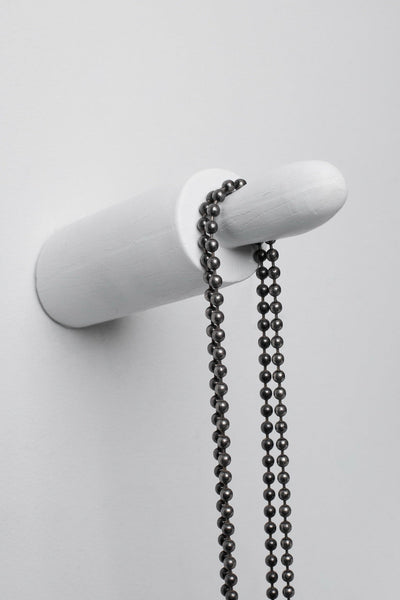 Interior Illusions Rolling Pin Wall Hook - White
