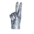 Interior Illusions Plus Graphite Rhinestone Peace Sign Tabletop - 9