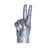 Interior Illusions Plus Graphite Rhinestone Peace Sign Tabletop - 9