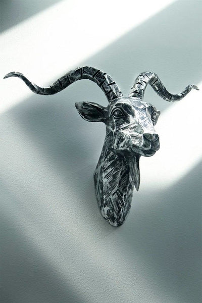 Interior Illusions Plus Chrome Sheep Head Taxidermy - 18