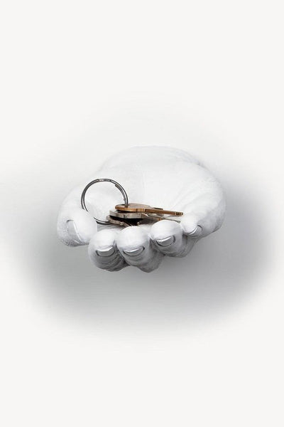 Interior Illusions Plus White Hand Palm Wall Mount - 7.5