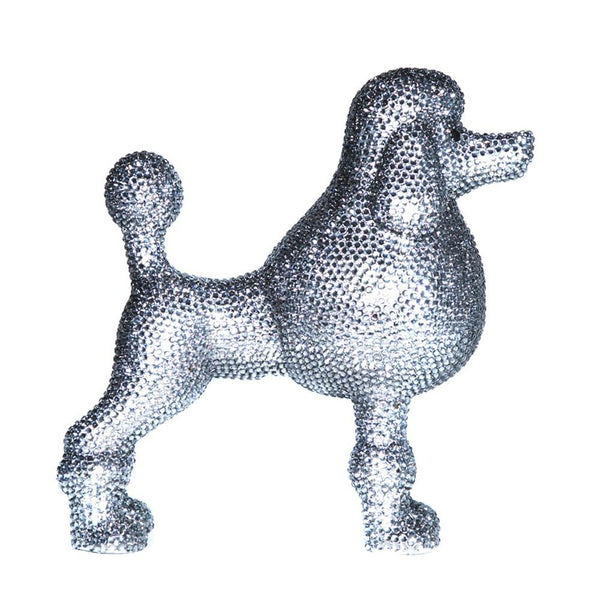 Interior Illusions Plus Graphite Rhinestone Poodle Decoration - 11