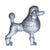 Interior Illusions Plus Graphite Rhinestone Poodle Decoration - 11