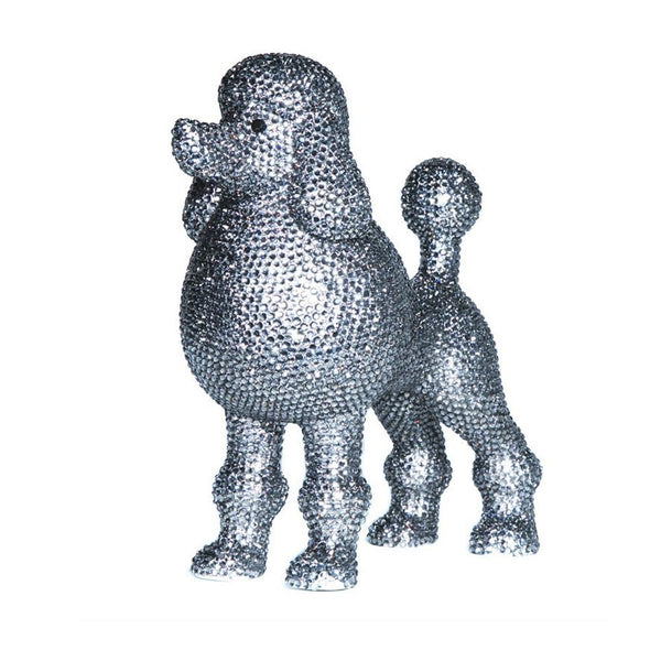 Interior Illusions Plus Graphite Rhinestone Poodle Decoration - 11
