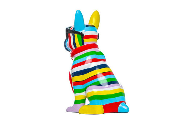 Interior Illusions Plus Stripe Dog with Black Glasses - 14