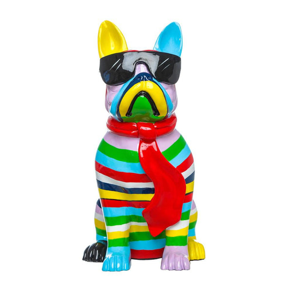 Interior Illusions Plus Stripe Dog with Black Glasses - 14