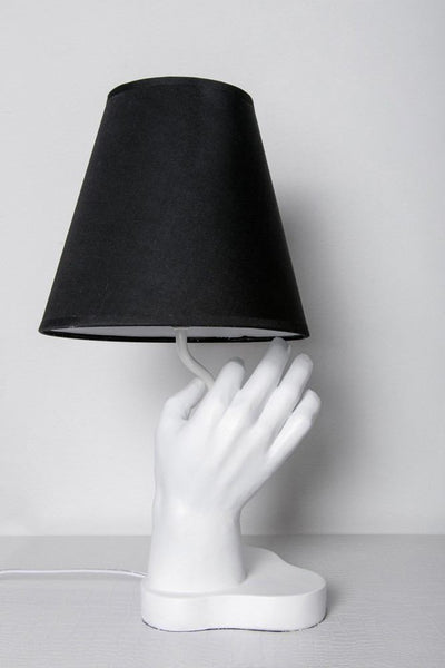 Interior Illusions Plus White & Black Hand Lamp - 20