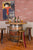 Napa East Wine Barrel Round Top Table Set: Cabinet Base