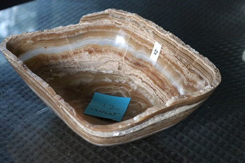 Raw Edge Natural Free Form Onyx Bowl | ModishStore | Decorative Bowls