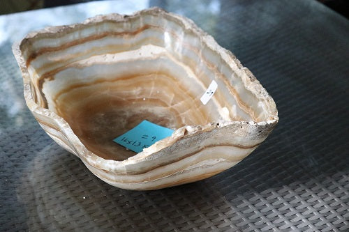 Raw Edge Natural Free Form Onyx Bowl-2