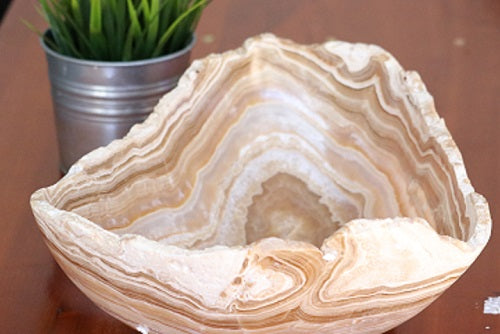 Raw Edge Natural Free Form Onyx Bowl-2