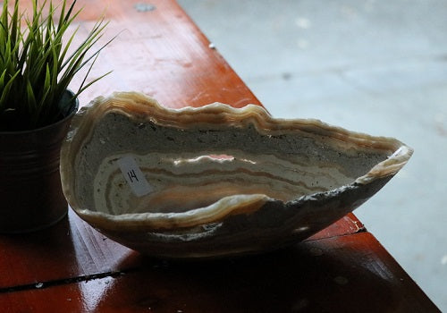 Raw Edge Natural Free Form Onyx Bowl | ModishStore | Decorative Bowls