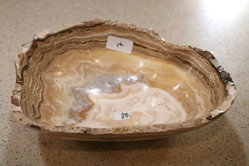 Raw Edge Natural Free Form Onyx Bowl | ModishStore | Decorative Bowls