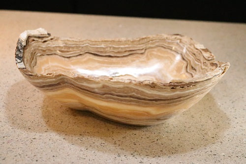 Raw Edge Natural Free Form Onyx Bowl-2