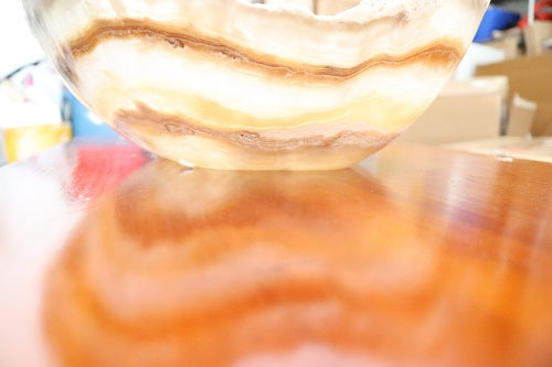 Raw Edge Natural Free Form Onyx Bowl-3