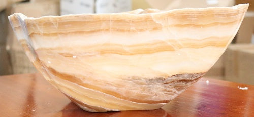 Raw Edge Natural Free Form Onyx Bowl-4