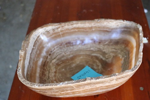 Raw Edge Natural Free Form Onyx Bowl | ModishStore | Decorative Bowls