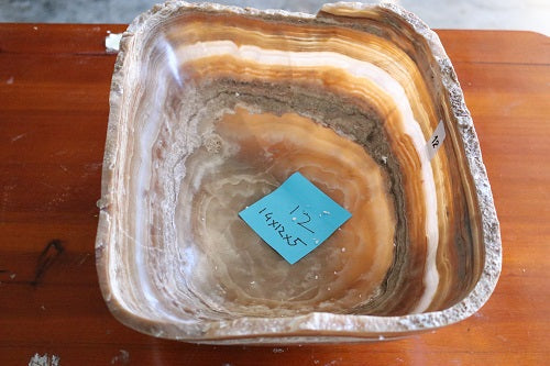Raw Edge Natural Free Form Onyx Bowl-3