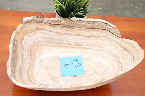 Raw Edge Natural Free Form Onyx Bowl-2