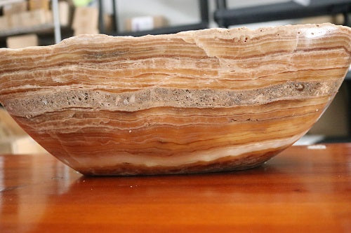 Raw Edge Natural Free Form Onyx Bowl-3
