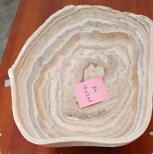 Raw Edge Natural Free Form Onyx Bowl-Large, Round-3