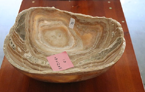 Raw Edge Natural Free Form Onyx Bowl | ModishStore | Decorative Bowls