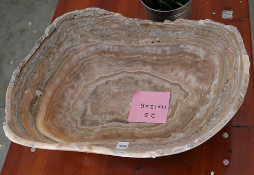 Raw Edge Natural Free Form Onyx Bowl-3