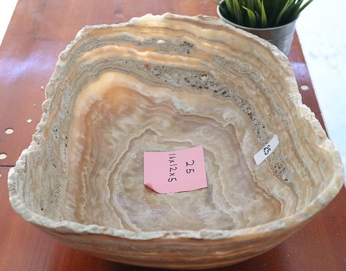 Raw Edge Natural Free Form Onyx Bowl-8